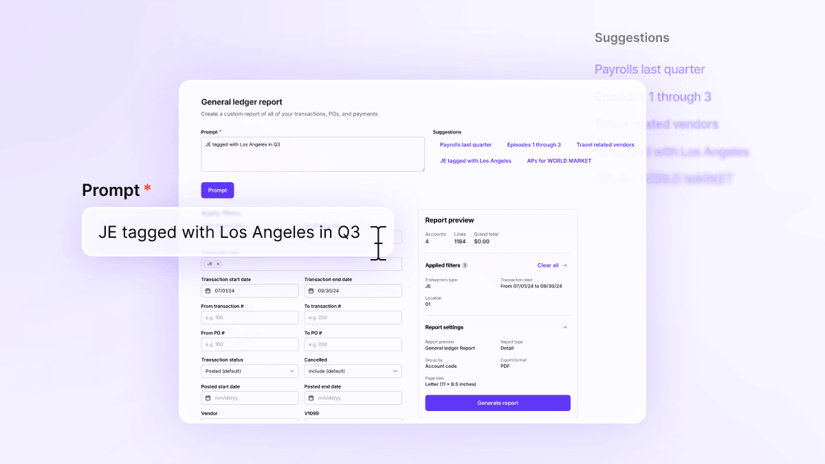 AI - Production Finance’s Next Toolset - Wrapbook - General Ledger Report